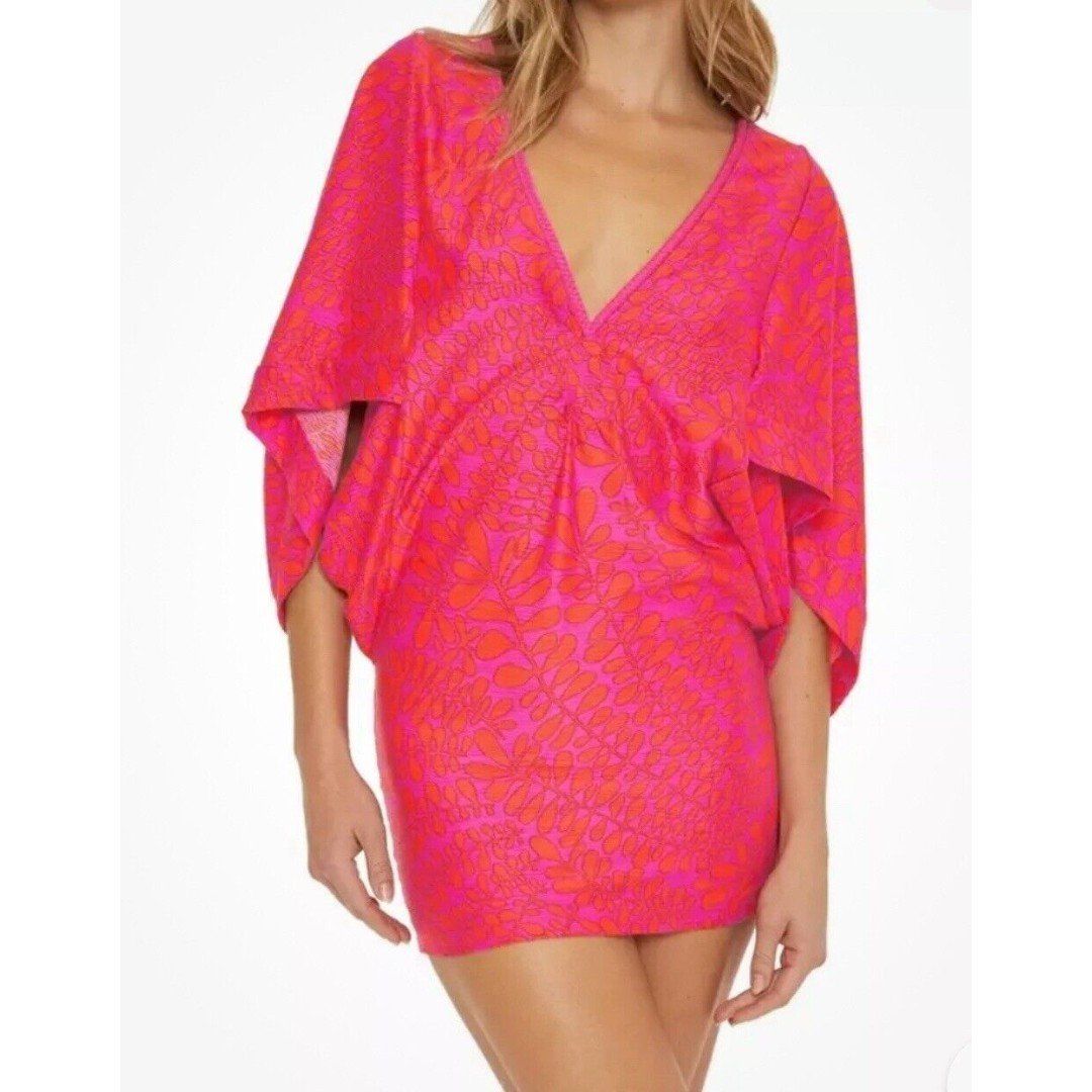 $178 Nwt Trina Turk Swim Cover Up Beach Resort Dress Size Medium